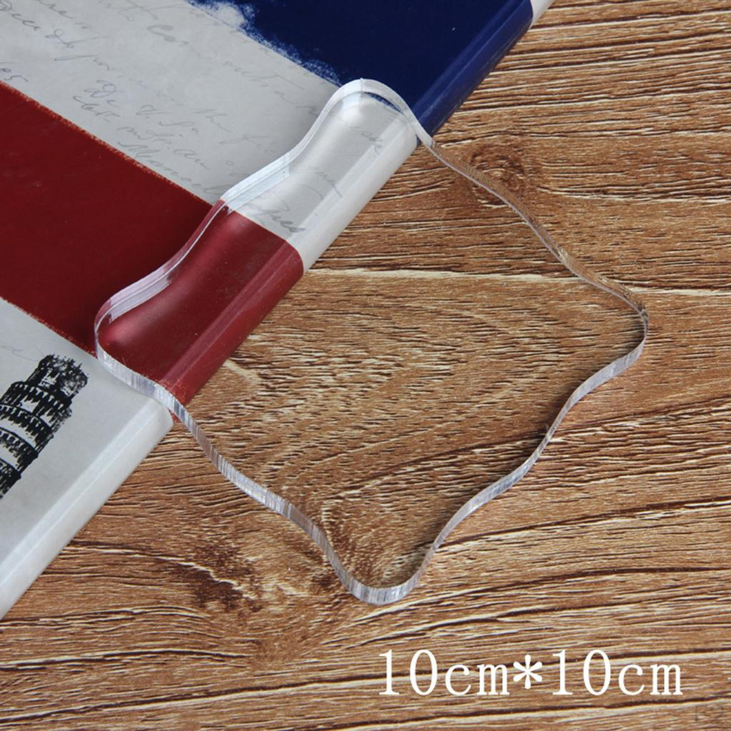 1 Piece of Acrylic Material Stamp Block Suitable for Scrapbook Notebooks