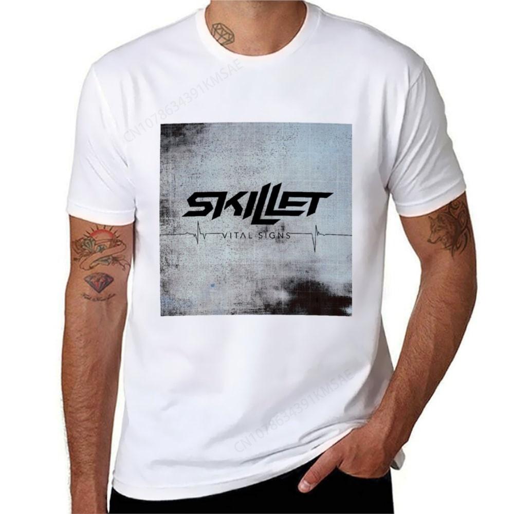 Skillet Vital Signs Tshirt Summer Tops Short Sleeve Tee Oversized T Shirt Men