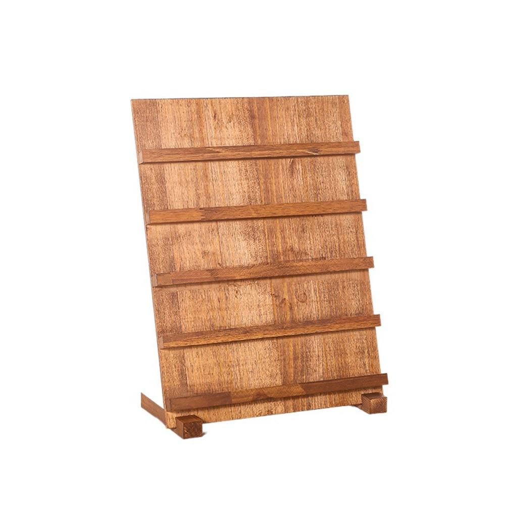 3/4/5 Layer Wooden Nail Art Stand Large-capacity Multi-functional Earring Necklace Display Rack Smooth Space Saving