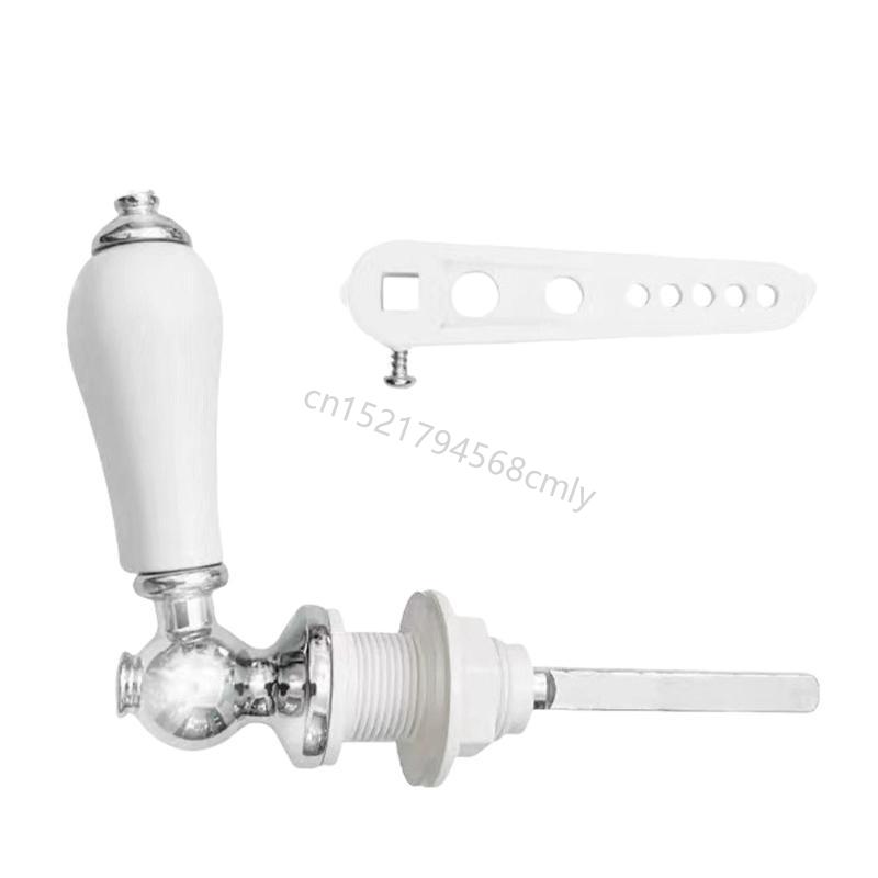 Ceramic Toilet Flush Handle Toilet Handle Replacement Flush Lever Repair Replace Flushers Handles Easy To Install 6XDE
