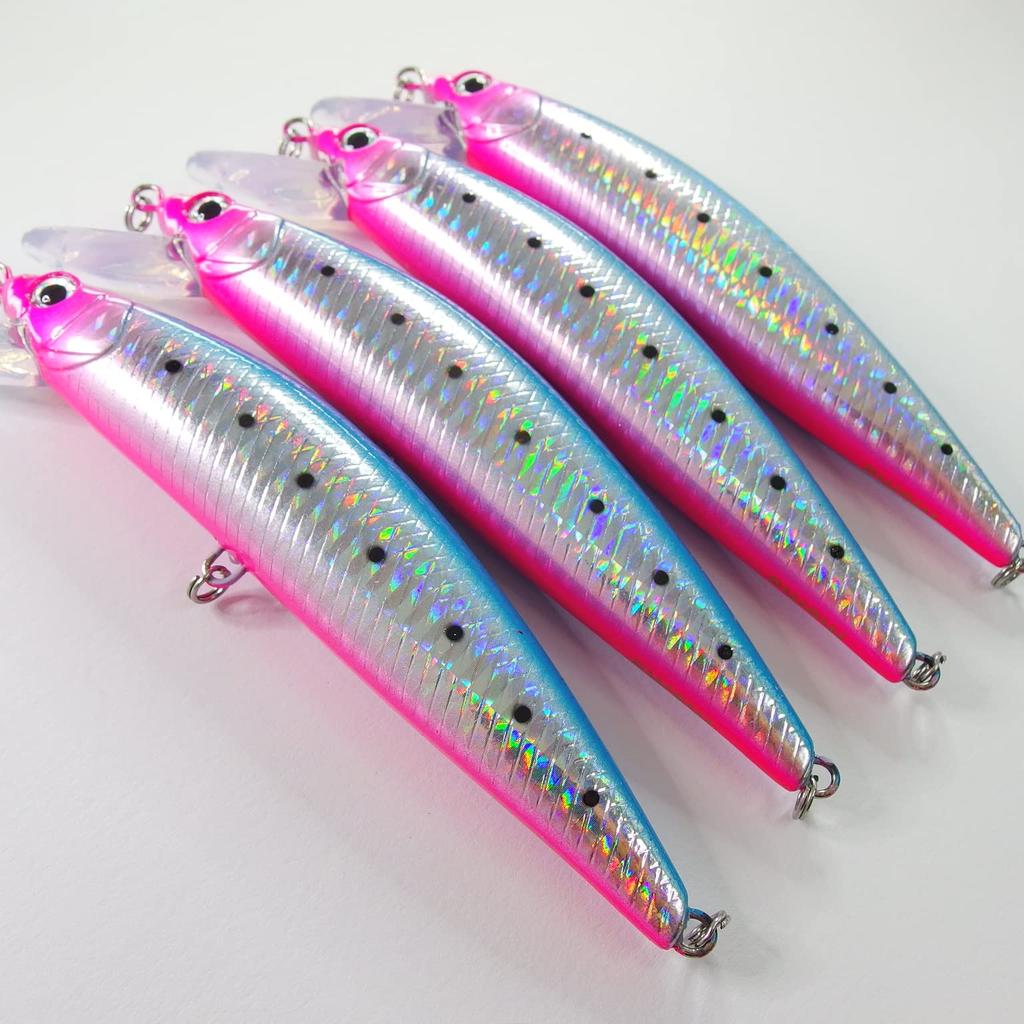 Momo Lure Blue Fish Compatible Through Wire Minnow Blue Runner 120mm 40g Yellowtail Hiramasa Spanish Mackerel Tuna Pintail Pin Sardine II X [momo