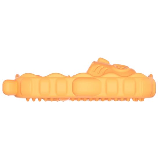 Slipper Dog Chew Toy Bite Resistant Boredom Stress Relief Fishbone Texture Shoes Dogs Teething Cleaning Toy Pet Supplies
