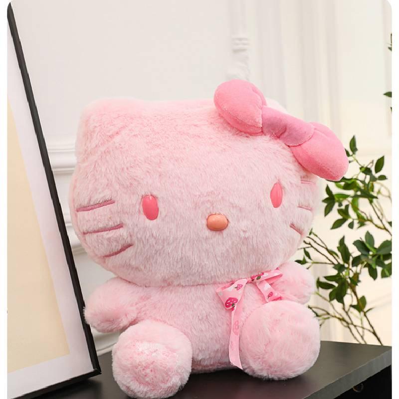 Super Soft Plush Pink Kitty Stuffed Animal Toy For Kids Perfect Birthday Gift