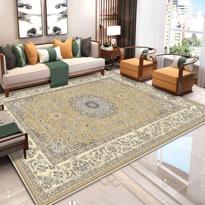 Non-slip Large Living Room Rug Persian Style Home Carpet Soft Bedroom Decoration Carpets Easy Clean Entrance Door Mat Washable