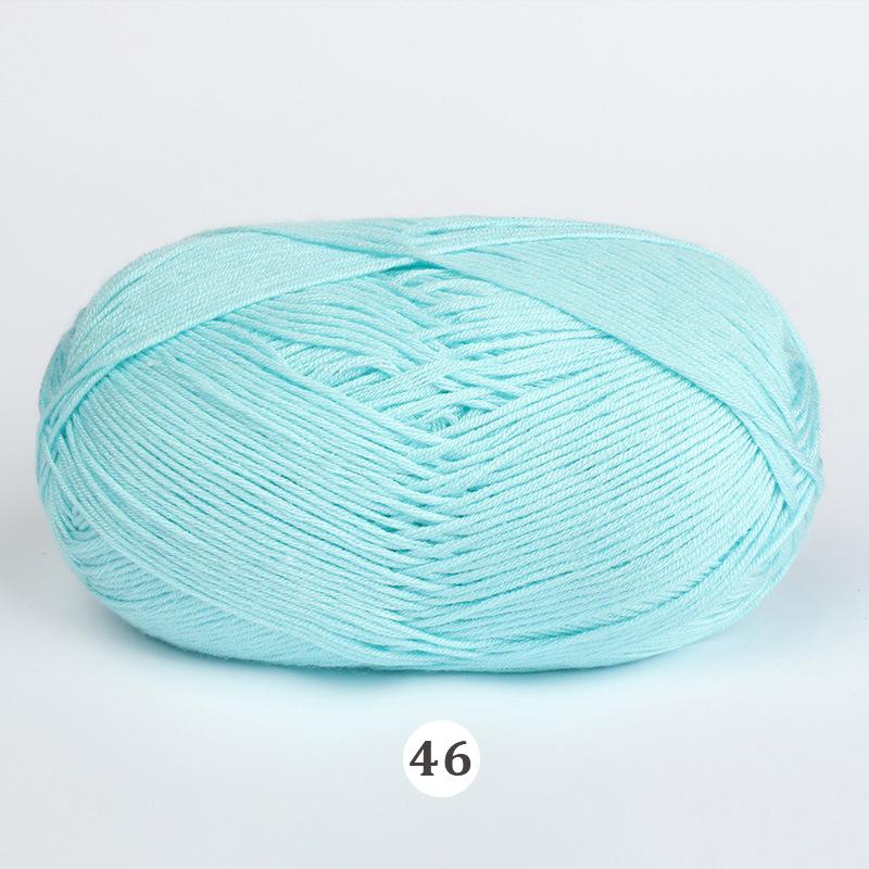 50g/Ball Smooth Hand Woven Yarn Knitted Fabric Natural Bamboo Cotton Crochet Yarn Baby Hand Soft