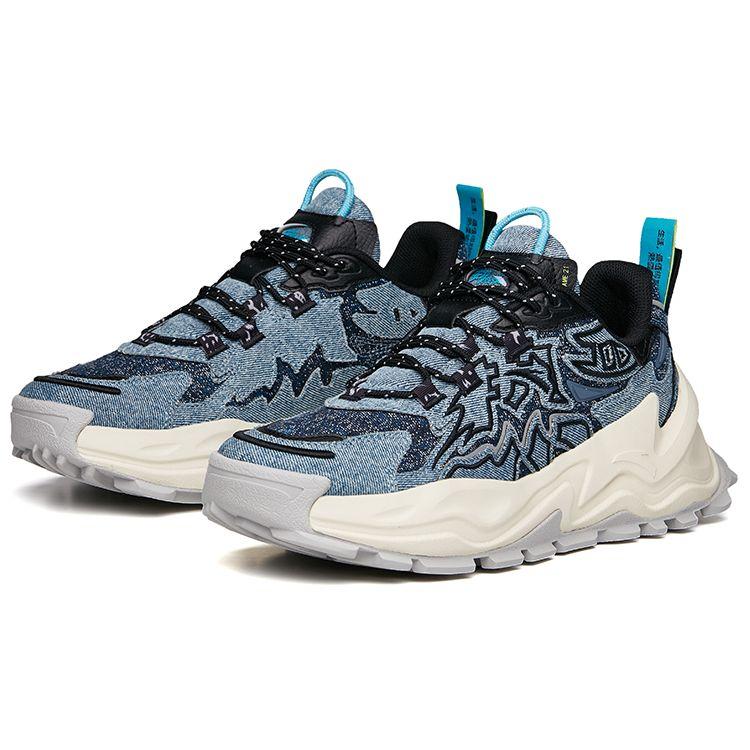 Anta Low Top Dad Shoes Men Sneakers Denim-Blue 912138846-3