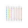 Dual-Ended Nail Art Dotting Pen & Wax Pencil Set - 5 Pieces