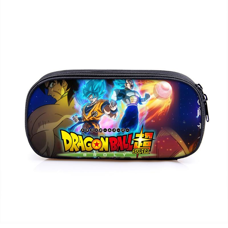 Dragonball Single-Layer Pencil Case Vertical Square Children'S Stationery Case Polyester Pencil Case