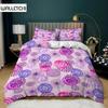 Circle Duvet Cover Set Colorful Dots Pink Gray Purple Circles For Teens Adult Twin Bedding Set Microfiber Queen King Quilt Cover