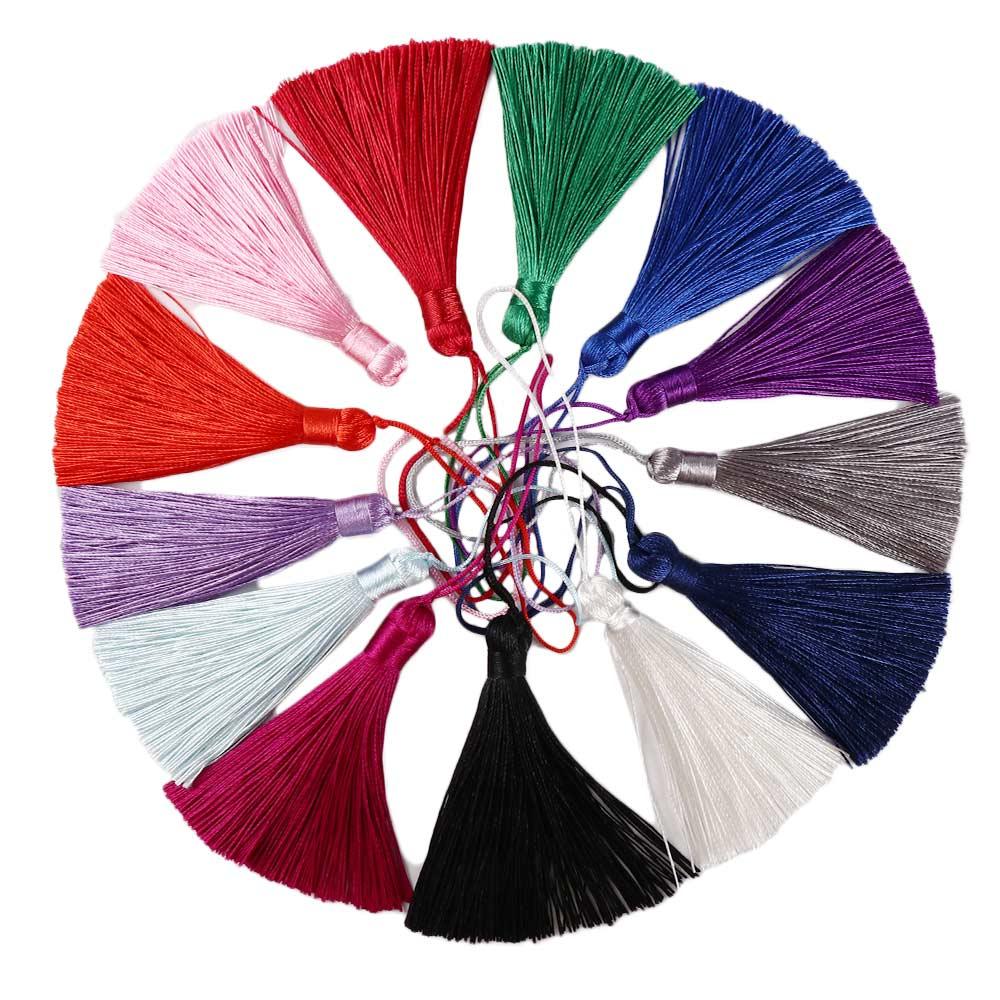 Handmade Key Chain Tassel Trim Accessories Tassel Fringe Silk Tassel Pendant Tassel Hanging Rope