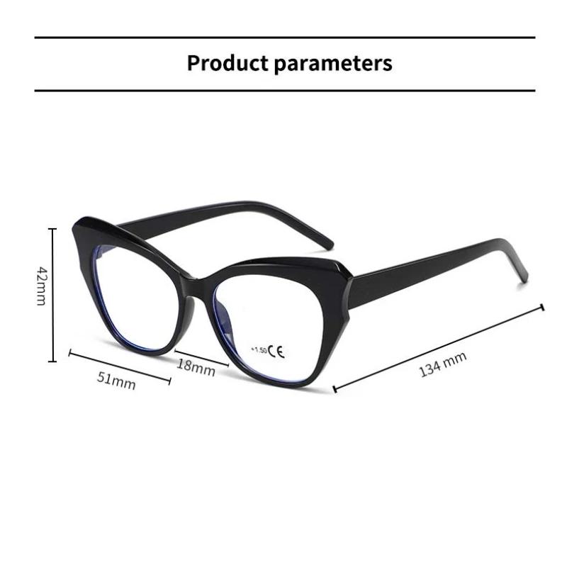 Retro Cat Eye Photochromic Reading Glasses Anti Blue Light High Definition Hyperopia Glasses To +3 5 +4 0
