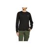 STONE ISLAND FW24 Logo Crew Neck Knit Long Sleeve T-Shirt Men Tops Black 811522713-0-A0029