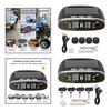 Car Tyre Pressure System Solar, Safety Monitor with 4pcs LCD Display, Tyre Pressure Temperature Warning Alarm Monitor Systems