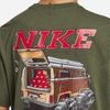 T Shirts Men's Khaki Green Crew Neck Moderate Straight Fit FQ3765-325