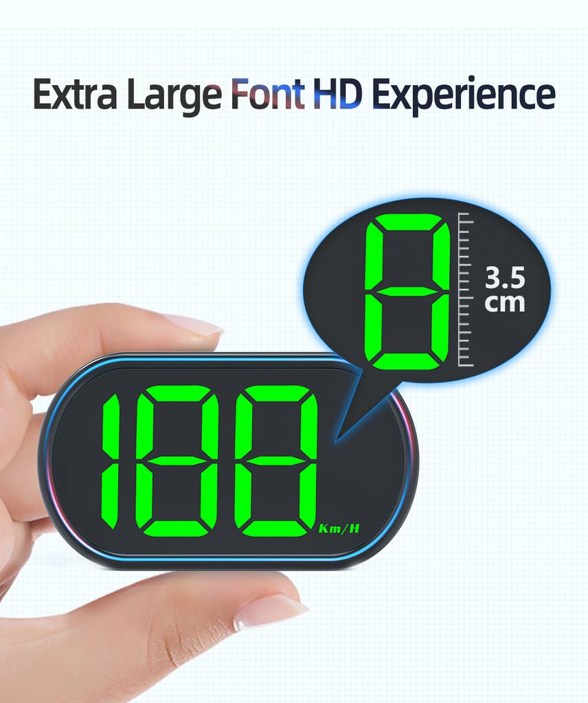 2inch LED GPS Heads Up Display KM/H Universal System Speedometer Big Fonts Digital Electronic Dashboard Automotive Accessories