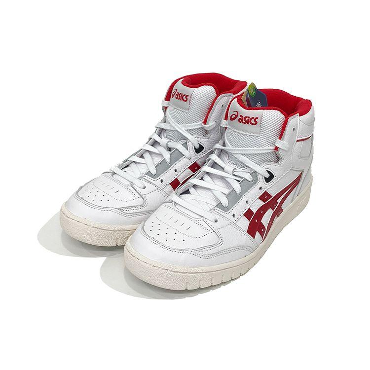 Asics All Court Alpha-L Mesh Versatile Trendy High-Top Retro Basketball Shoes Unisex Sneaker White Red 1203A170-100