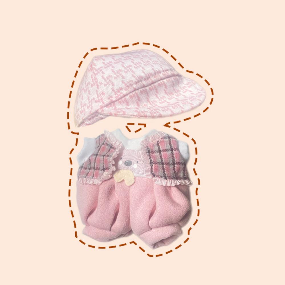 Estilo Animal 20cm Boneca de Pelúcia Roupas Roxo Mini Boneca de Pelúcia Roupas Presente de Aniversário