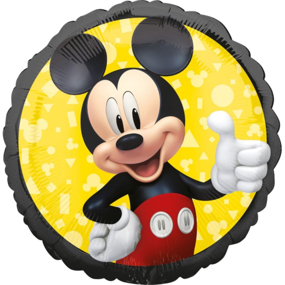 Amscan Anagram 4069901 - Disney Mickey Mouse Forever Round Foil Balloon - 18"