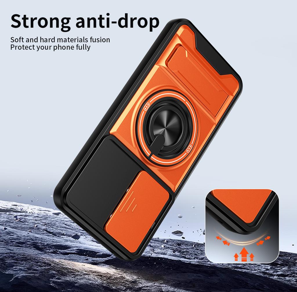 Shockproof Magnetic Phone Case for Xiaomi Poco X8 Pro Max X7 X6 Pro F8 Ultra Armor Hard Slide Camera Protection Lens Stand Cover