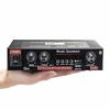 AC 220V 90W 2CH HIFI Audio Stereoforsterker LCD-skjerm bluetooth FM-radio Bil hjemmefjernkontroll Hjemmekinoforsterkere DC12V