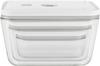 ZWILLING Fresh Save Glass Glass Storage Containers Japanese Fresh Save & Vacuum-Sealed Containers, 3-Size Set, Airtight, Heat-Resistant [Official