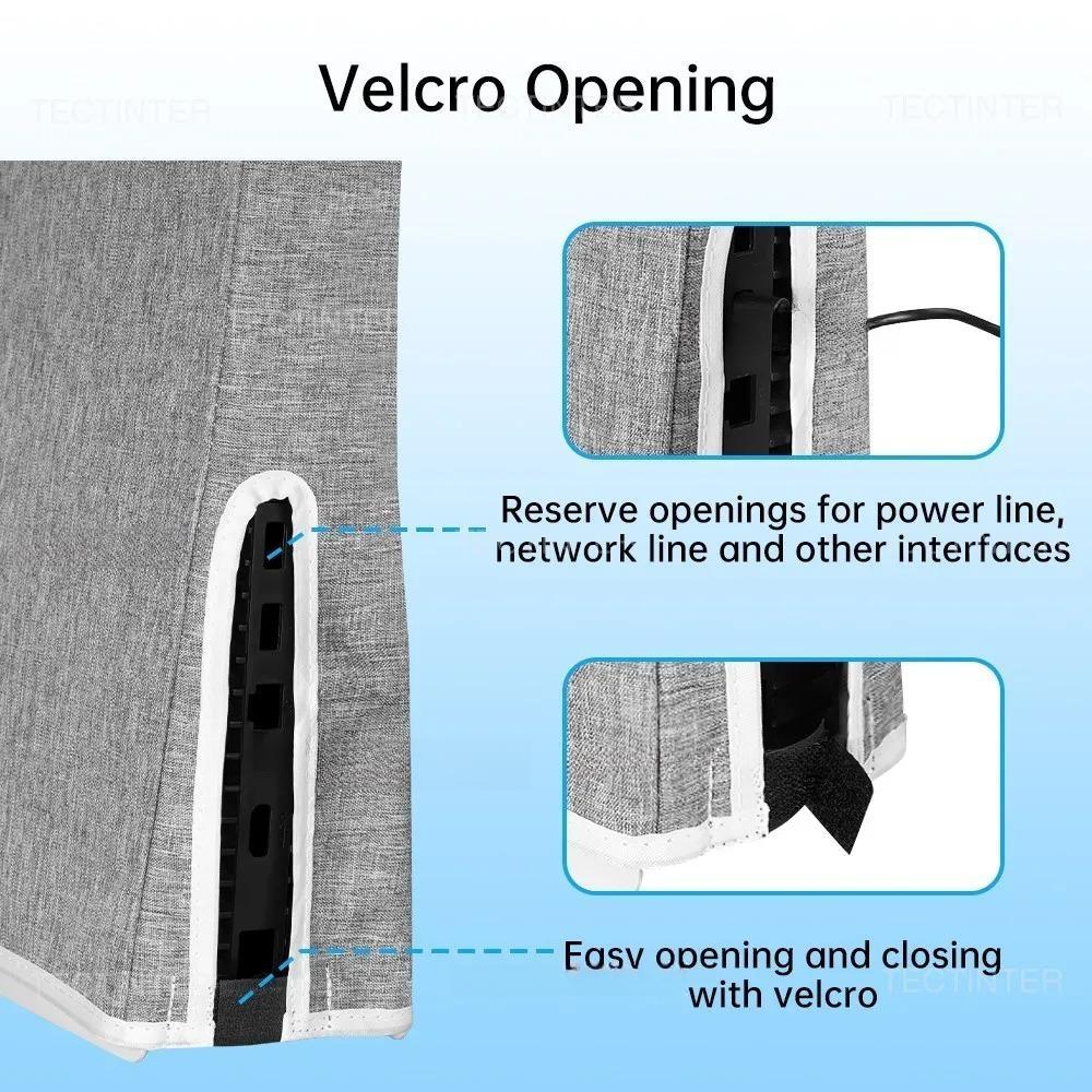 Capac de praf pentru consola PS5, capac de praf în mod vertical pentru consola PS5, pânză furnică, capac de praf pentru consolă de jocuri, rezistență la zgârieturi pentru accesorii PS5