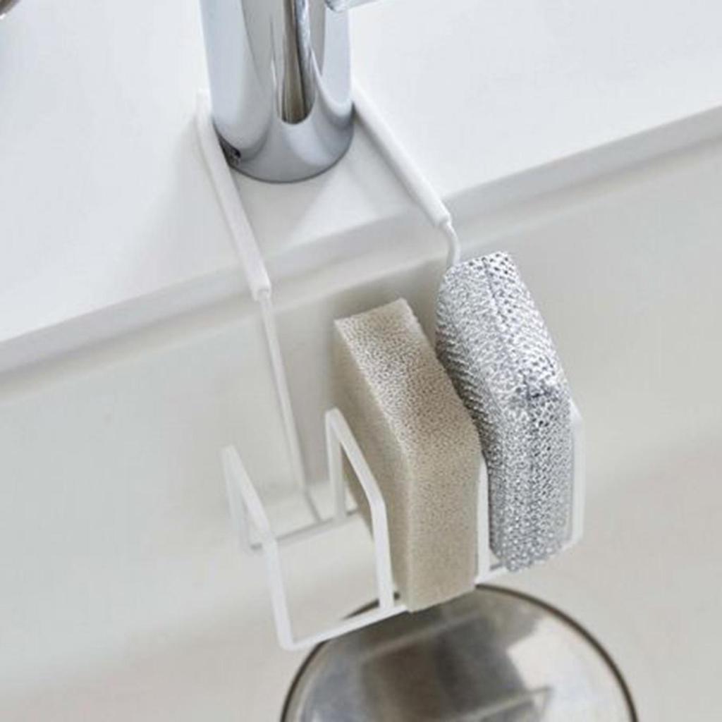 Sink Sponge Holder Rustproof 3-Slot Storage Rack Sponge Holder For Kitchen Sink For Scrubber Cleaning Brush Soap Dish Cloths