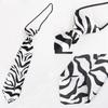 2024 Children'S Lazy Tie Black And White Color Children'S School Kindergarten Tie