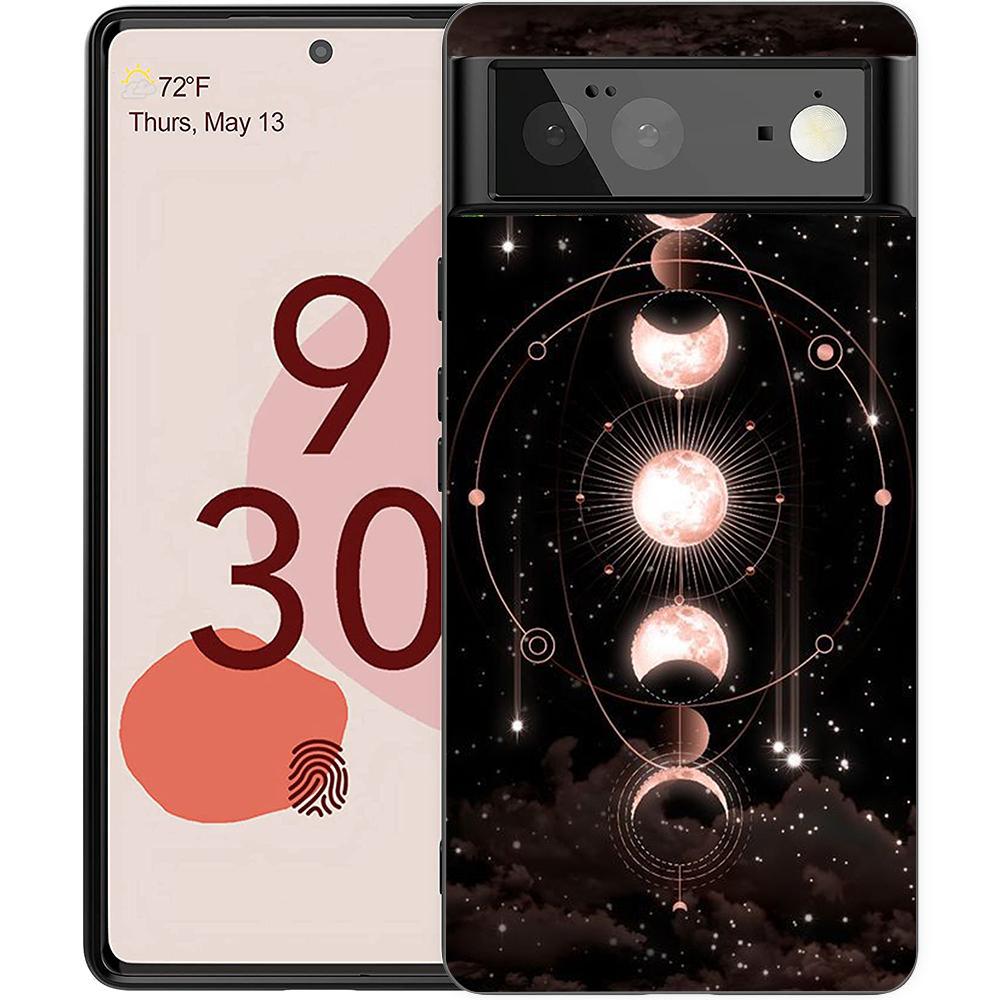 Suns Moons Clouds Astrological Phone Case Cover for Google Pixel 8 7 6 7A 6A Pro 5G Shockproof Silicone 9 Pro XL 8 Pro 5G Shell
