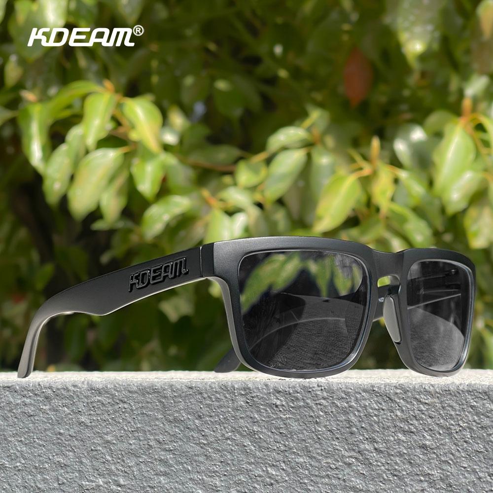 

Солнцезащитные очки KDEAM Unisex Square с поляризованными линзами, подходящие для вождения, рыбалки, солнцезащитные очки с защитой от синего света, компьютерные очки