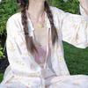 Flower Pendant Necklace Bohemian Dopamine Hollow Flower Pendant Choker Jewelry