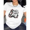Short Sleeve T-Shirt for Casual Wear, Featuring Durable Graphic Design, Ideal for Restaurant or Home Use, Comfortable Fit with Stylish Print