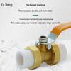 Yùnéng PPR Double Hot-Melt Copper Ball Valve