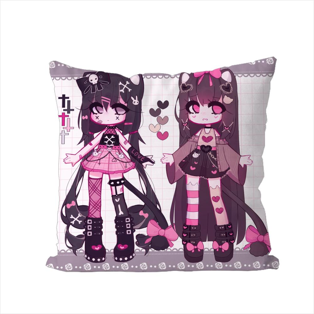 Geoxor Moneko Pillow Case For Car Sofa Decorative Home Doublesided Print Plush Square Throw Pillow Cushion Cover