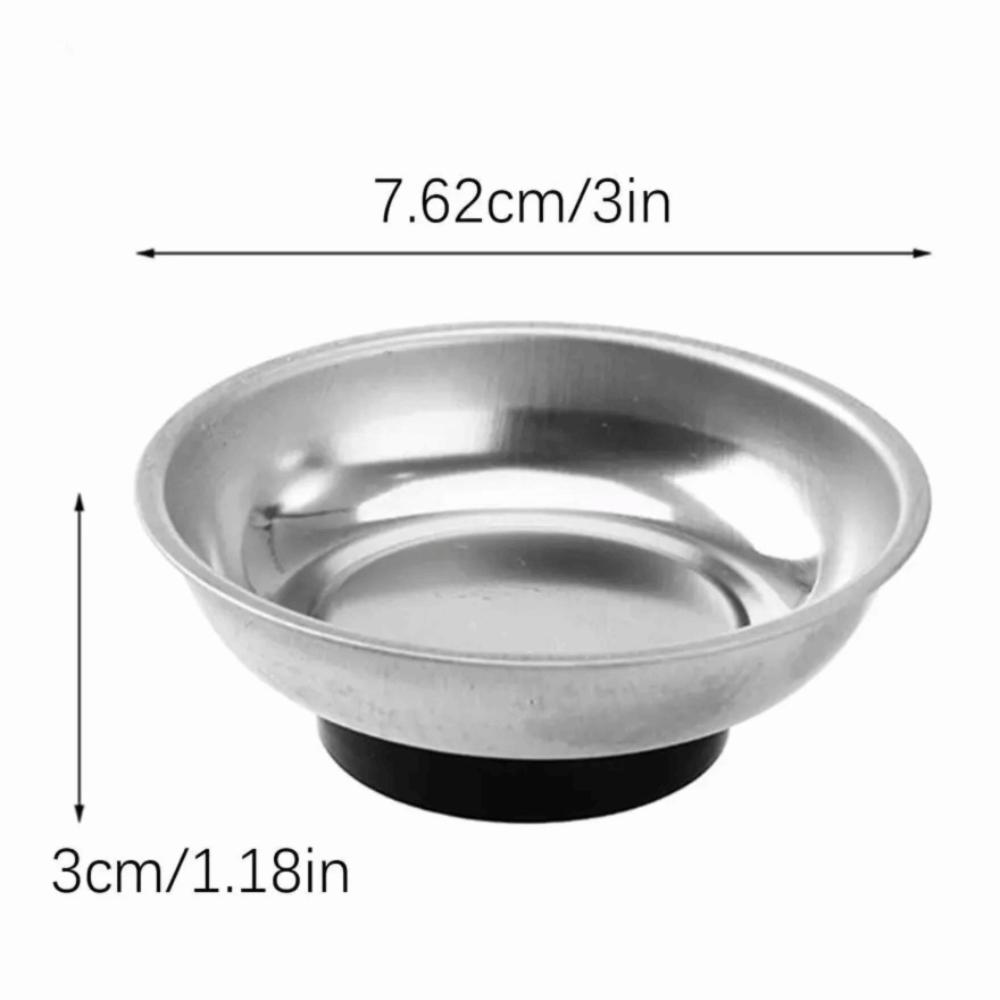 Anti-Loss Magnetic Tray Circular Magnetic Parts Bowl Portable Magnetic Tool Bowl  Bolt Holder