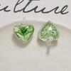 Glass Heart Charm 25x20mm Small Love Heart Shape Pendants for Women DIY Love Jewelry Necklaces Making Findings 6-Color