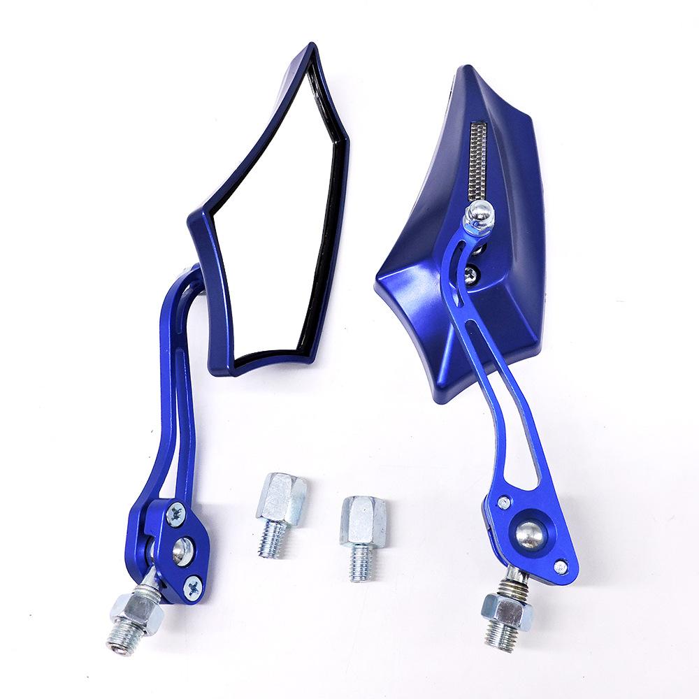 1 Pair Motorcycle Rearview Mirror Reversing Auxiliary Side Mirror Universal Modification Accessories