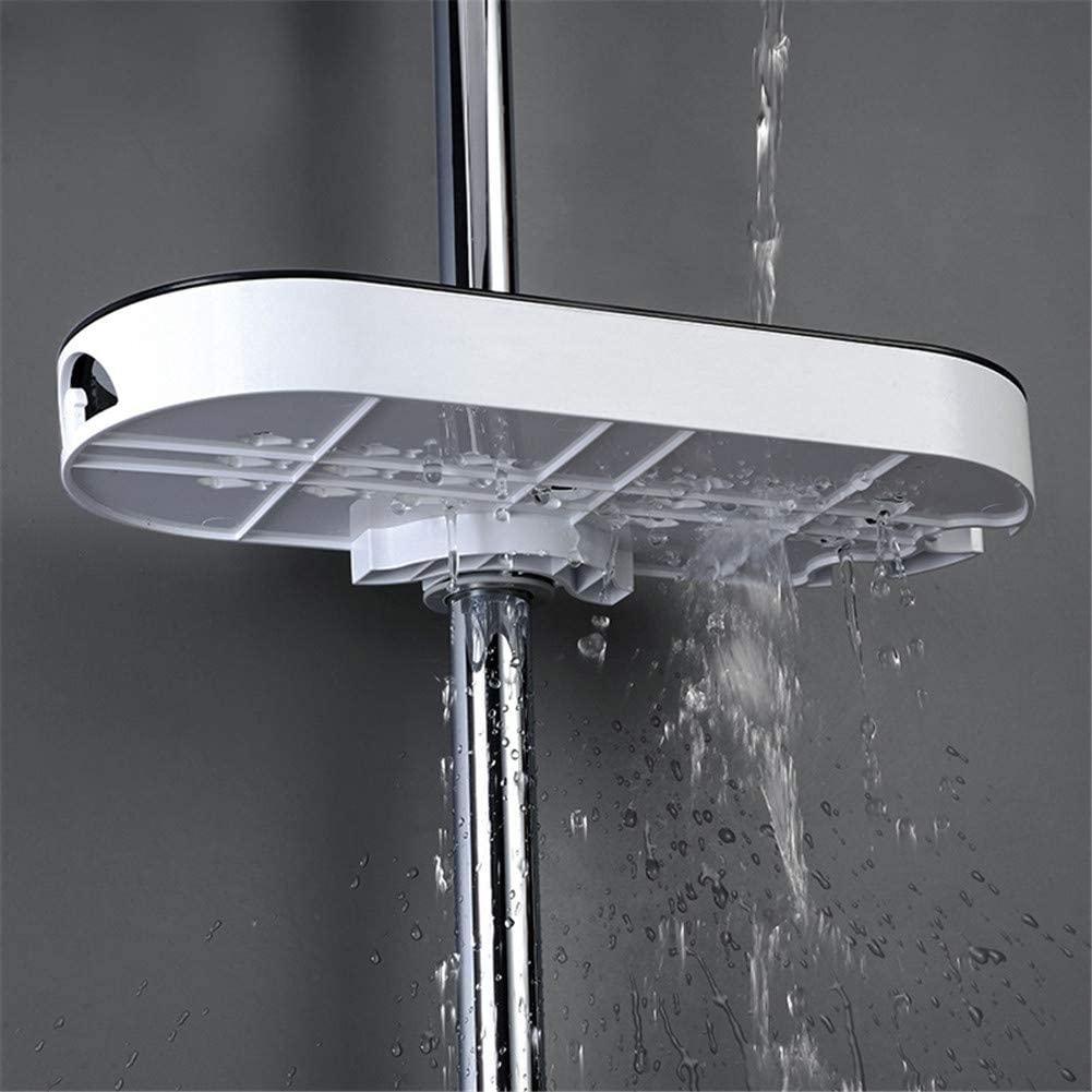 VIRGO hanging shelf in black and white for the shower