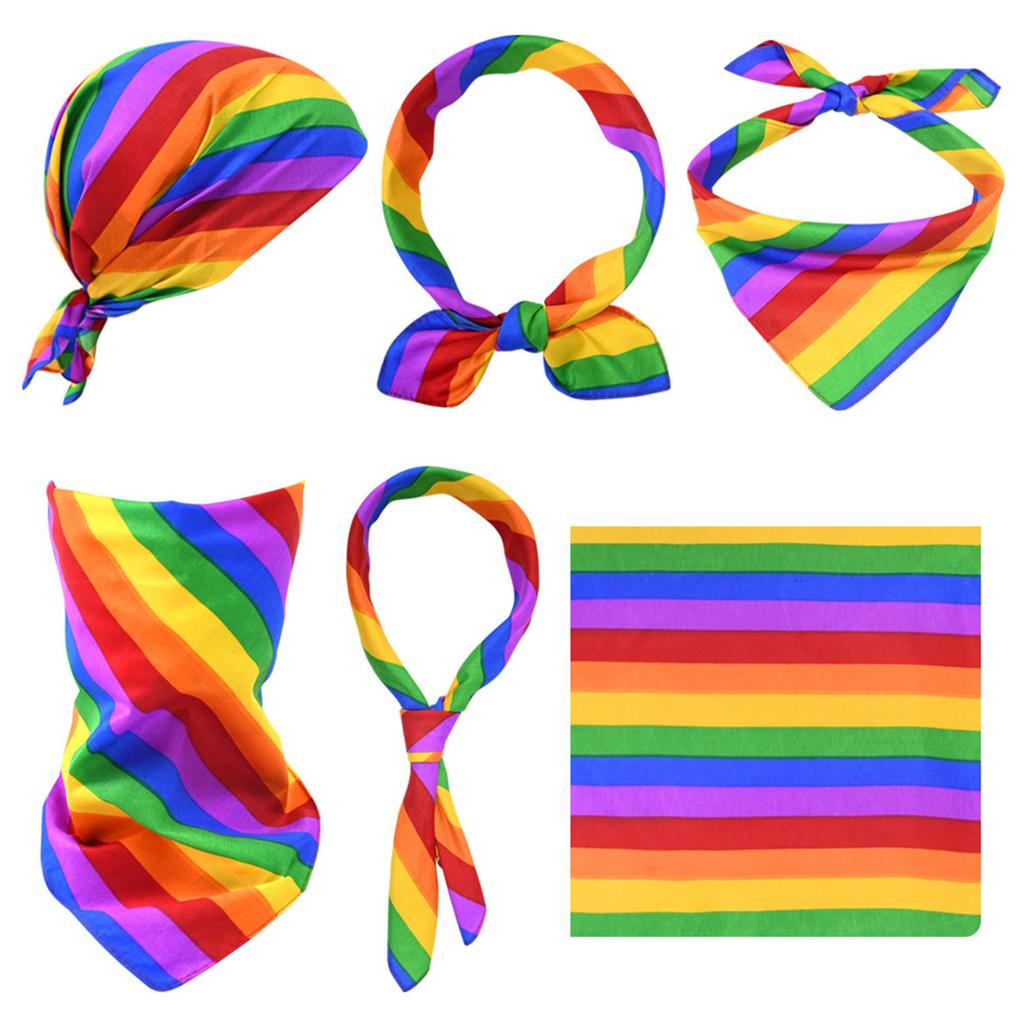 4Pcs Unisex Bandana Square Scarf for Men and Women Soft Scarves Colorful Headwear for Outdoor Sports and Festivals
