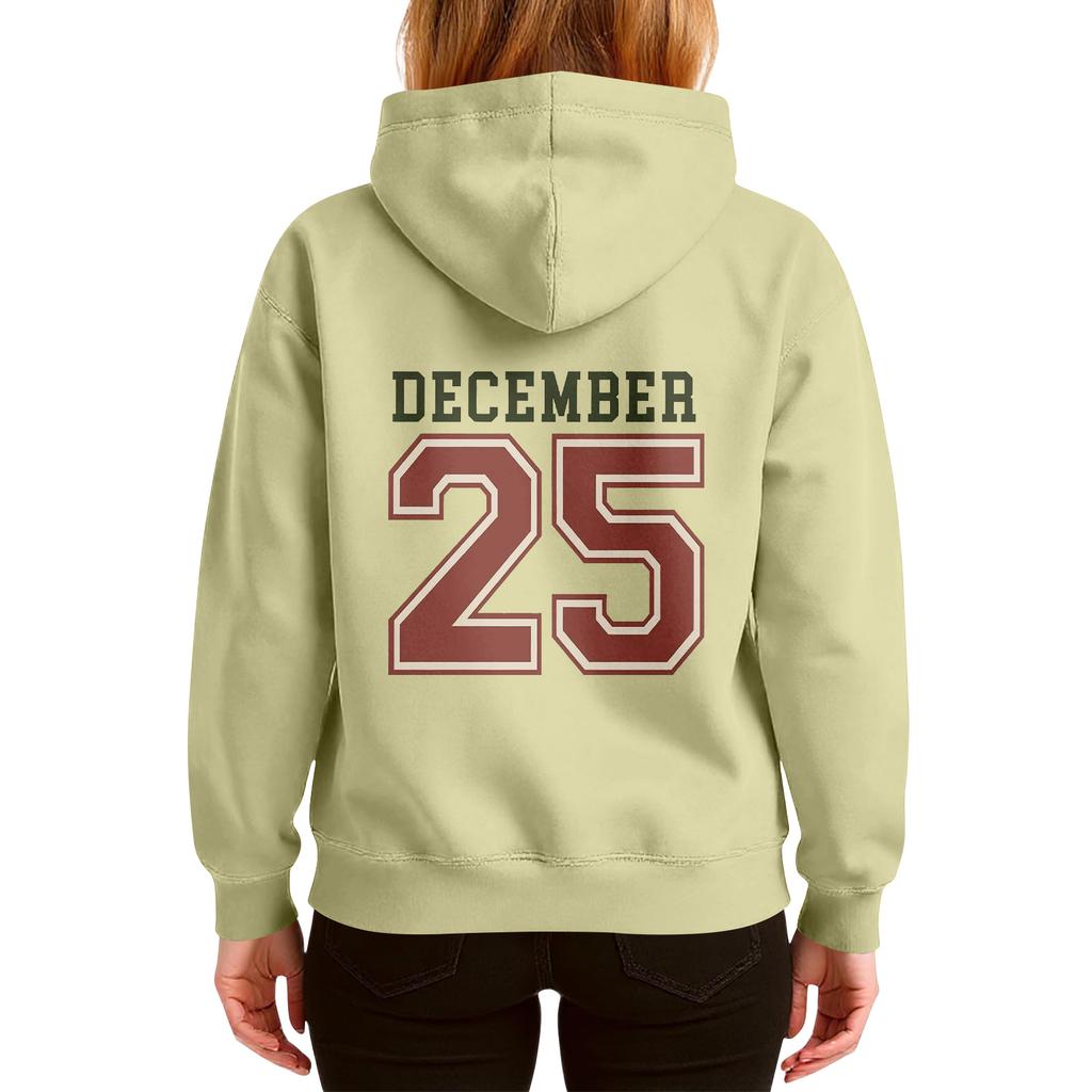 Women's Christmas  Hoodie Funny Cute Christmas Holiday Sweatshirt Pullover