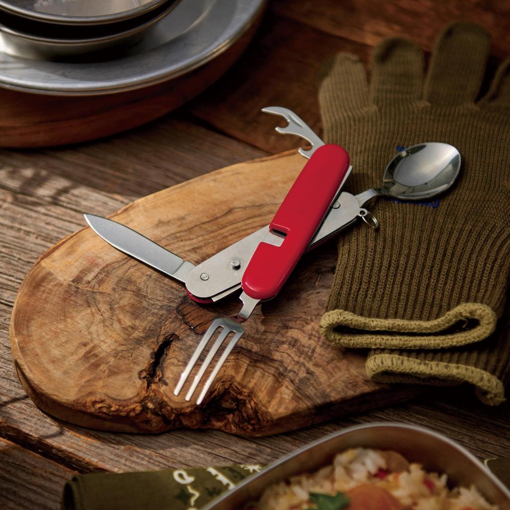 Remark [5in1 Multifunctional Multi-Tool] Knife, Fork, Spoon, Bottle Opener, Can