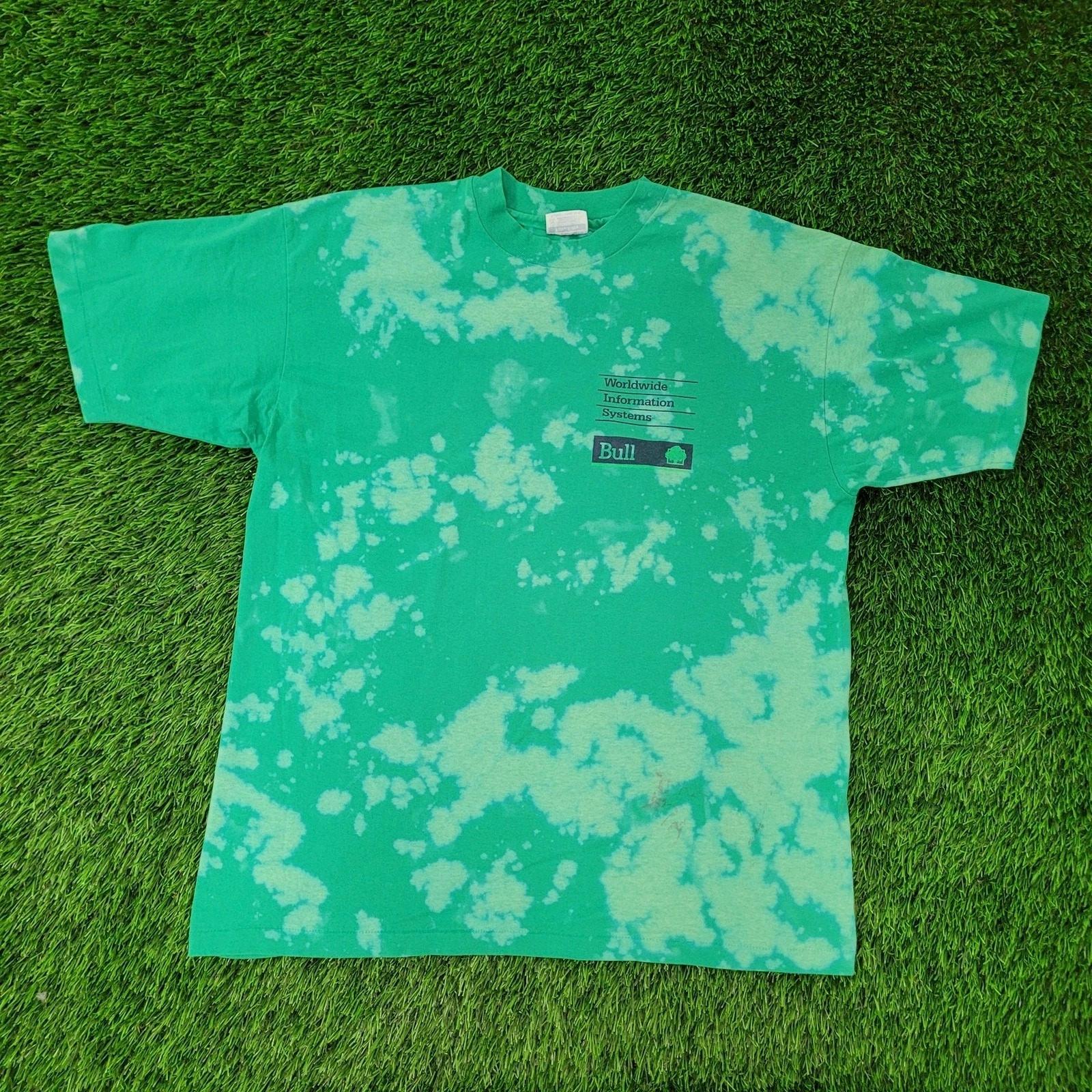 

Vintage Bull Worldwide-Information-Systems Shirt L/XL 23x26 USA Made 3XL