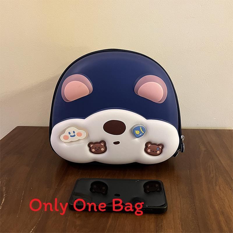 Cartoon Animal Bear Unisex Kids Fashion Oxford Eggshell Bag Backpack School