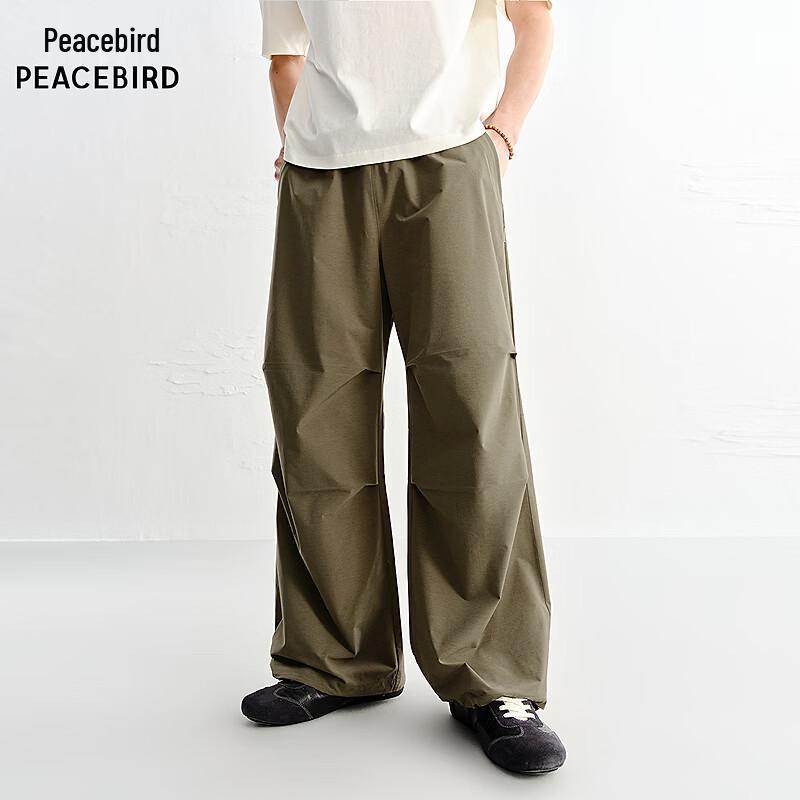 PEACEBIRD Men's Summer Loose Wide-Leg Paratrooper Pants