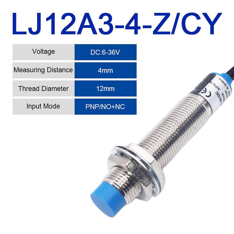 LJ12A3-4-Z/BX LJ12A3-4-Z/BY Proximity Switch Inductive Proximity Sensor Detection Switch NPN/PNP DC 6-36V Approach Sensor 12mm