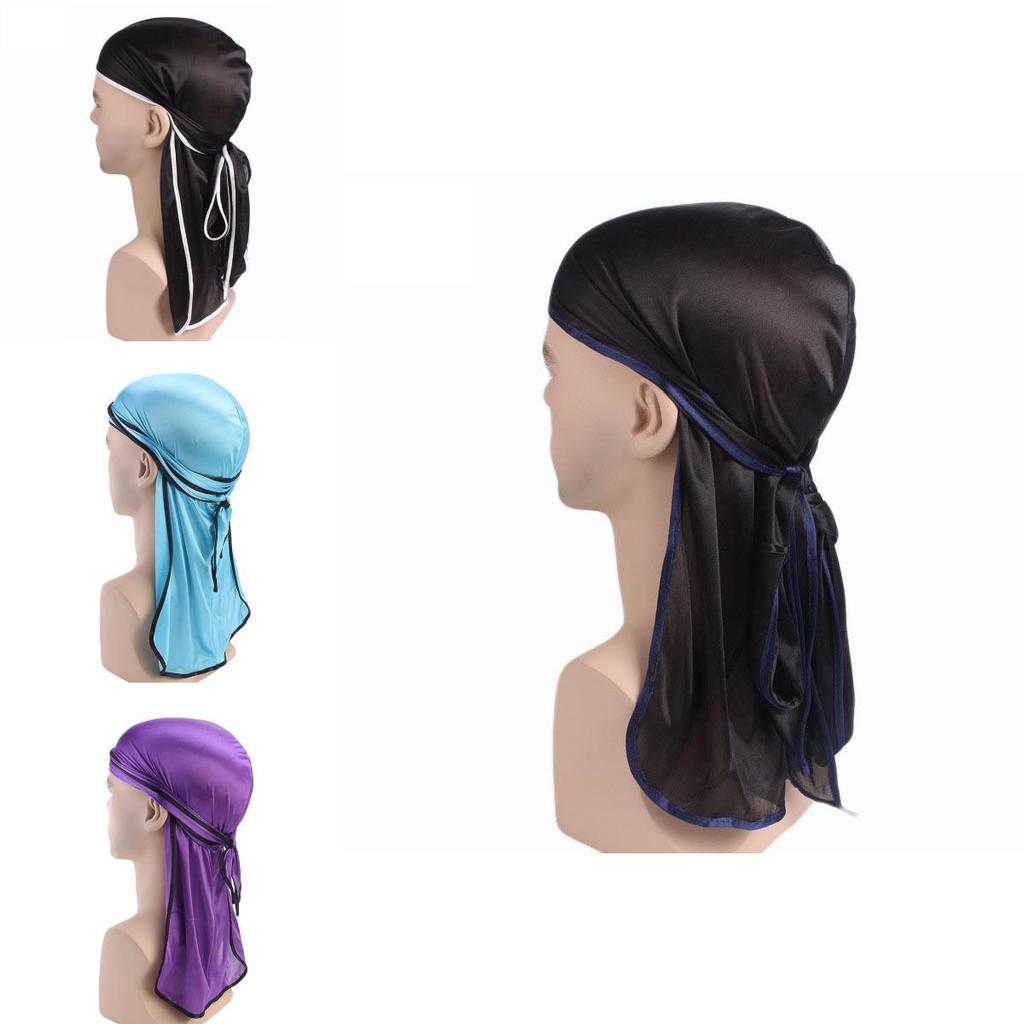 Premium Quality Unisex Silk Durag Bandana Hat With Long Tail For Ultimate Comfort