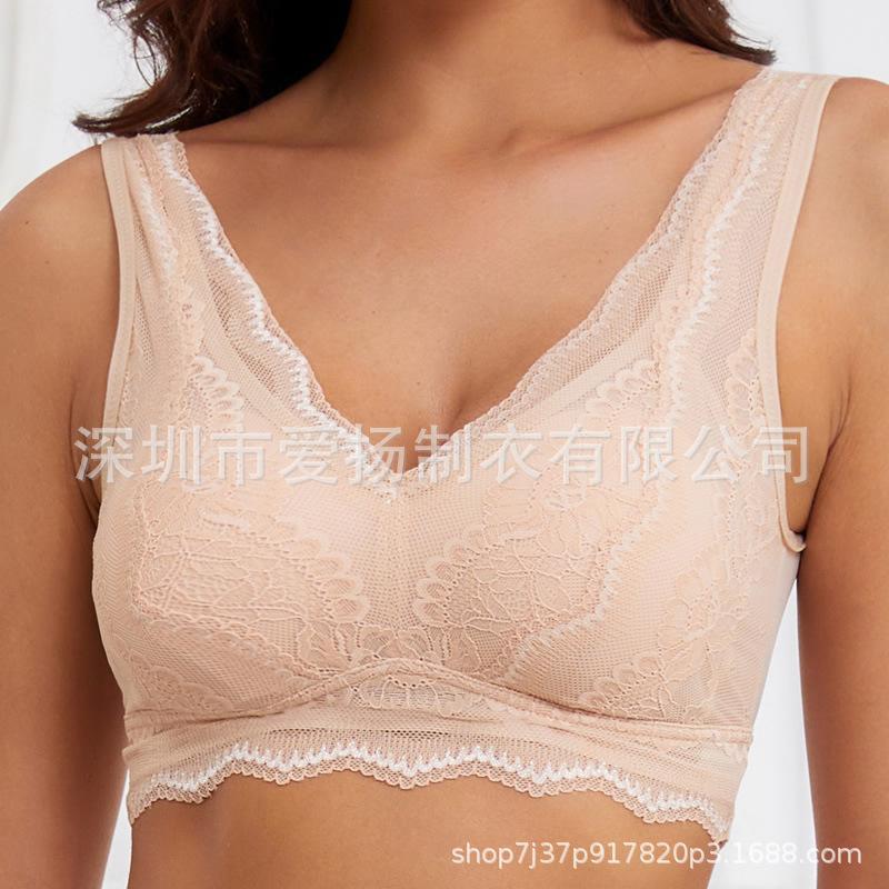 

Новое кружевное нижнее белье большого размера со стальной оправой и красивой спинкой, удобное широкое сетчатое нижнее белье большого размера 5XL