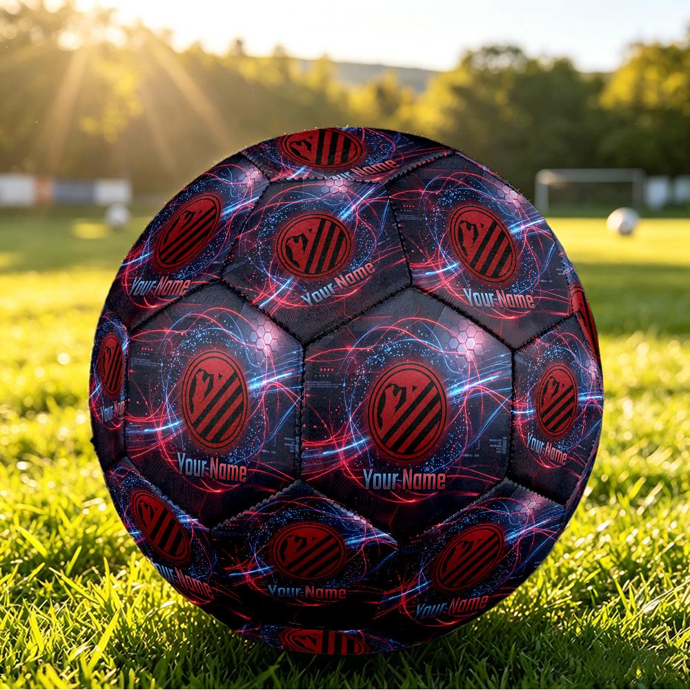 Personalized Size 5 Football Atletico Madrid Pattern Outdoor Game Sports Ball Gift