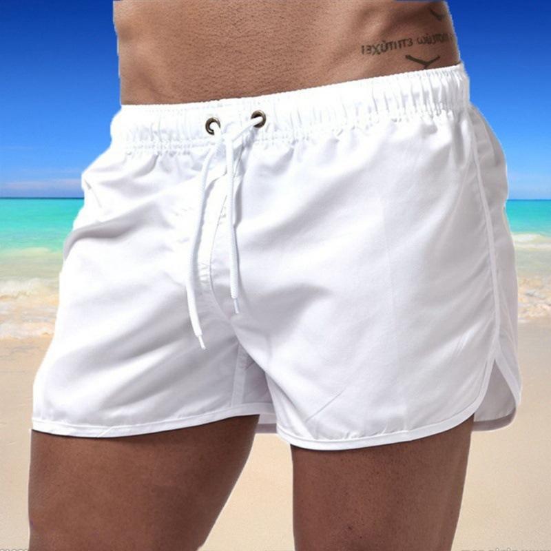 Summer Men's Beach Shorts, Men's Large Size Three-quarter Length Shorts, Sports Quick-dry Shorts, Casual Shorts Without Metal Buckles.