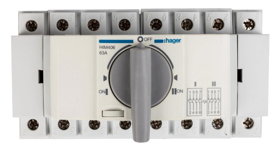 Switch In Changeover System I-0-Ii 4P 63A Him406